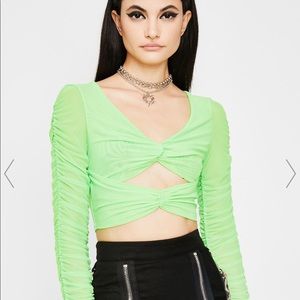 ATOMIC FLEXIN' ON U CROP TOP